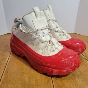 Burberry Arthur Low Top Red And White Sneakers Size 35 Size 5 US